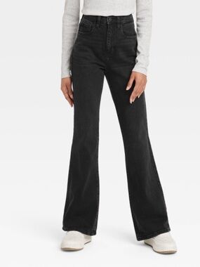 NWT 2 Long Universal‎ Thread Black High Rise Flare Denim Jeans